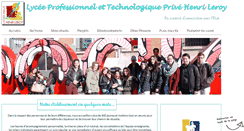 Desktop Screenshot of lyceeleroy.fr